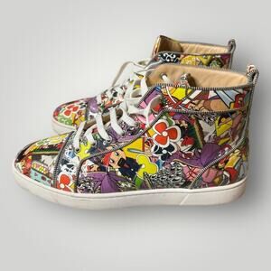 Christian Louboutin Louis Orlato Printed High-Top Sneakers EU 44.5 / US 11.5